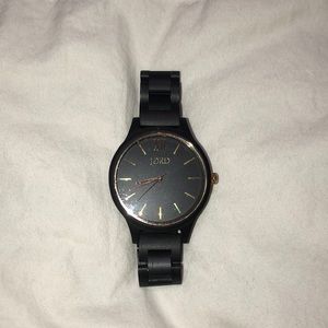 Black and Gold Jord Lightweight Watch